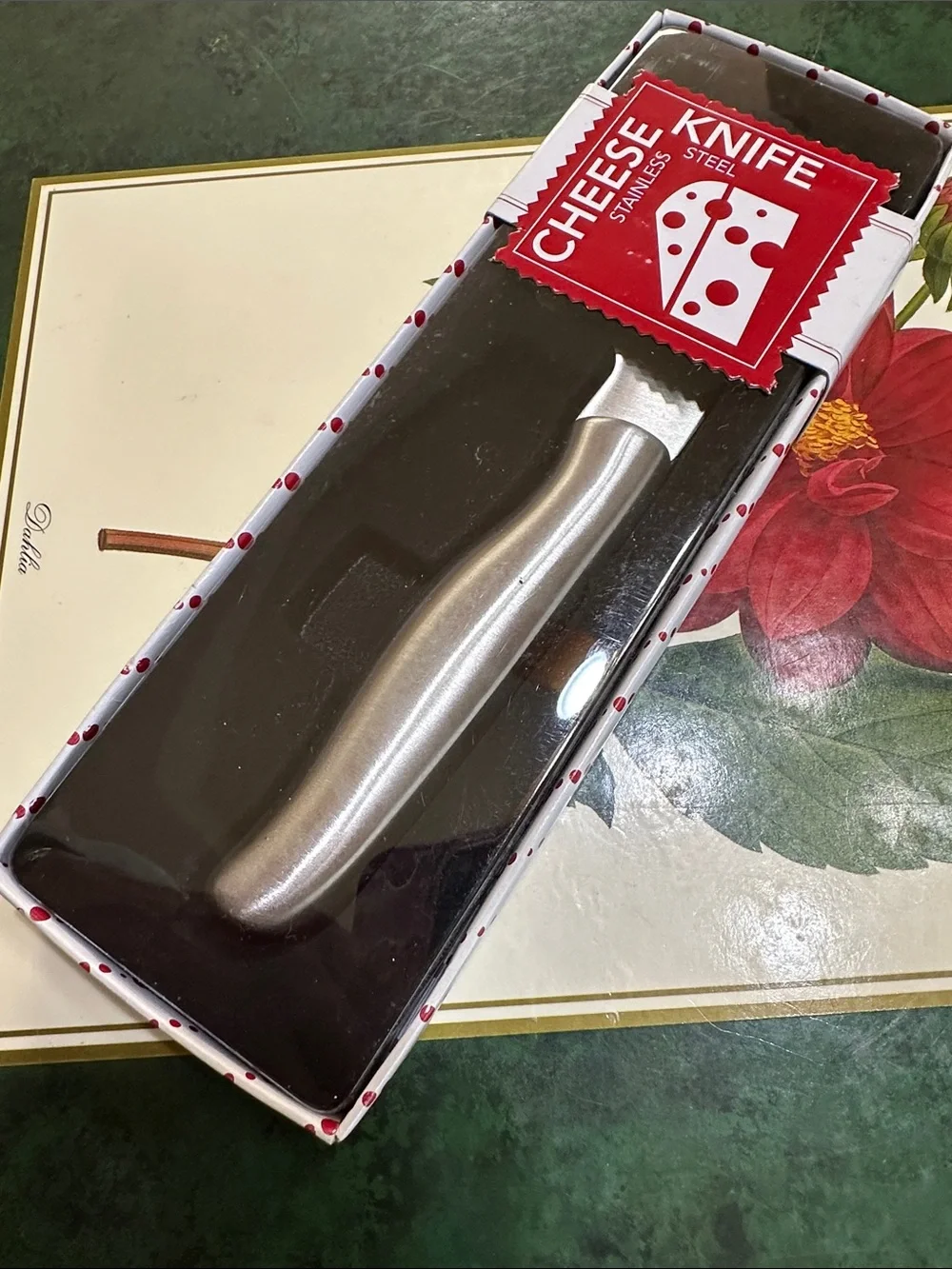 Stainless Steel Cheese knife - 7 1/4” - NIB